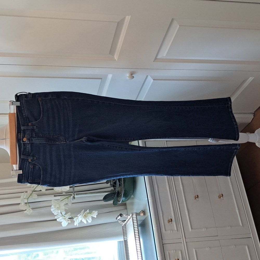 J.Crew Factory Womens Classic‎ Medium Wash Stretch Boot Cut Jeans S-29